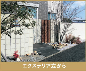 エクステリア左から